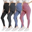 Over‑Belly Maternity Leggings, Soft Stretch Yoga Pants