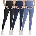 Over‑Belly Maternity Leggings, Soft Stretch Yoga Pants