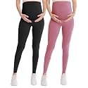 Over‑Belly Maternity Leggings, Soft Stretch Yoga Pants