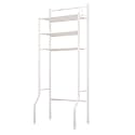 Over Toilet Storage - 3‑Tier Space Saving Metal Rack, Bathroom Over Toilet Shelf Organizer, Compact Free Standing Shelf Unit For Home Apartment Dorm Restroom Indoor Small Space Towels Shampoo Body W