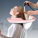 Overa Inflatable Portable Hairwash Basin Home Salon Bundle with Hair Bonnet for Washing, Cutting and Styling Hair at Home in Bed or in Chair Perfect for Elderly, Injured and Pregnant Women