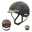 Overade Innovation - 'Life' Helmet for Bicycle and Scooter, with Powerful Front/Rear Light, Including Oximote Flashing Remote Control, One Size fits All.
