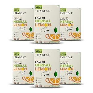 overra herbals diabeat low gi diabetic friendly lemon tea green tea 250 grams pack of 6