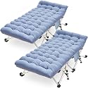 2 Pack 32" XXL Camping Cot , Heavy Duty Cots for Camping with Mattress
