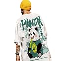Oversize Tshirt for Men Black Cotton Half