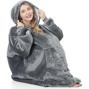 oversized hoodie blanket wearable blanket sweatshirt ultra soft sherpa fleece comfy snuggle hoodie