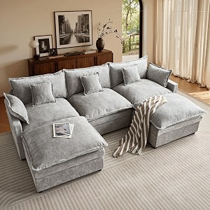 ovios 108 inch Cloud Couch with Thicken