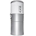 OVO Heavy Duty Powerful Central Vacuum System, Hybrid Filtration (with or Without Disposable Bags) 35L or 9.25Gal, 700 Air watts, Large Vac, White & Silver