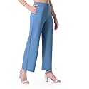 Women39s High Waist Straight Fit TrousersSolid Korean