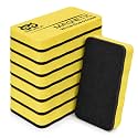 OWLKELA 8 Pcs Dry Erase Erasers, Yellow