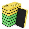 OWLKELA 8 Pcs Dry Erase Erasers, Green and Yellow