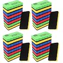 OWLKELA Dry Erase Erasers, Magnetic Whiteboard Erasers 32 Pack for White Board, White Board Markers Dry Erase, Ideal for Classroom, Home, Office