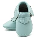 OWLOWLA Baby Moccasins Soft Sole Leather Baby Shoes Infant Toddler Pre-Walker Shoes Baby Boy Girl