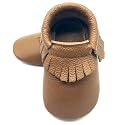 OWLOWLA Baby Moccasins Soft Sole Leather Baby Shoes Infant Toddler Pre-Walker Shoes Baby Boy Girl