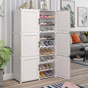 Owme 18-Tier Plastic Shoe Rack with Dustproof