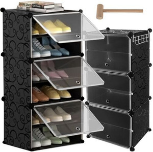 Owme 6-Tier Plastic Shoe Rack with Dustproof