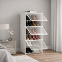 Owme 6-Tier Plastic Shoe Rack with Dustproof
