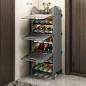 Owme 6-Tier Plastic Shoe Rack with Dustproof