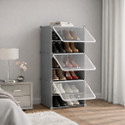 Owme 6-Tier Plastic Shoe Rack with Dustproof