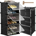Owme 6-Tier Plastic Shoe Rack with Dustproof