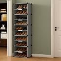 Owme 3 Door Kids Plastic Wardrobe for Clothes, Foldable Plastic Almirah for Clothes, Collapsible Wardrobe for Storage, Fiberglass Chopsticks - Reusable Storage Rack for Kids - Blue