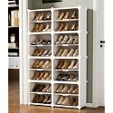 Owme Plastic Shoes Rack for Home, 5-Door Portable Shoes Rack with Dustproof Door for Heels/Slippers/Boots, DIY Multi-Purpose Shoe Organizer, (WHITE, 8 DOOR)