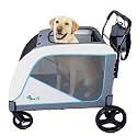 Ownpets Extra Large Dog Stroller for Large Breeds, 154 lbs Capacity, Black