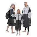Owntop Swim Parka Adult Kids | Waterproof &amp; Quick-dry | 2-Way Zipper | Oversized Hooded Changing Robe for Beach Pool