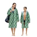 Owntop Swim Parka Kids Adult | Waterproof & Sherpa Lining | Velcro Arm Patch | Oversized Hooded Surf Poncho Changing Robe