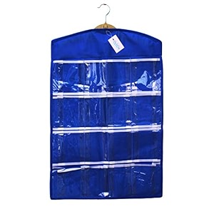 oxbow 16 pocket hanging innerwear organiser socks organizer for wardrobe wardrobe organizer for bra undergarments 75x45 cm pack of 3