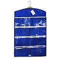OxbOw 16 Pocket Hanging Innerwear Organiser, Socks Organizer for Wardrobe, Wardrobe Organizer for Bra, Undergarments (75X45 CM) (Pack of 3)