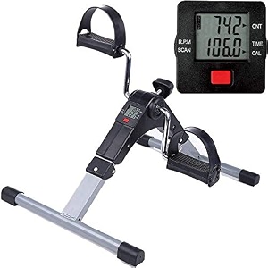 oxen indoor elliptical exercise cycle machine for women amp men at home  mini exercise cycle  fitness gym cycling stationary bike  foldable pedal exerciser  smart amp portable peddler exerciser