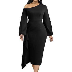 Oxgmoky Womens Elegant Dresses Work Business Dress