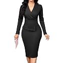 Oxgmoky Women39s Elegant Dresses Work Business Dress