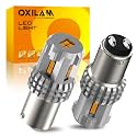 OXILAM 1157 2057 2357 7528 BAY15D LED Bulb Amber Yellow Replacement for Turn Signal Light, Brake Lights, Tail Lights, Blinker Lights, Side Marker Light Extremely Bright