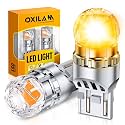 OXILAM 7443 Amber LED Turn Siganl Bulb, 800% Brighter 7440 7441 W21W Bulb