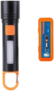 oximus aluminum alloy flashlight three level light adjustment durable waterproof type c torch
