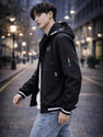 OXIMWORLD KOREAN MEN LIGHT WEIGHT JACKET Printed