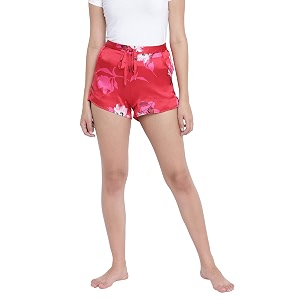 oxolloxo Attractive red Floral Print Women Nightwear