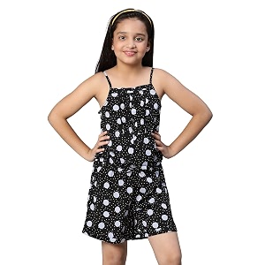 oxolloxo Elasticated girl playsuit