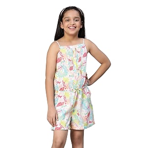 oxolloxo Elasticated girl playsuit
