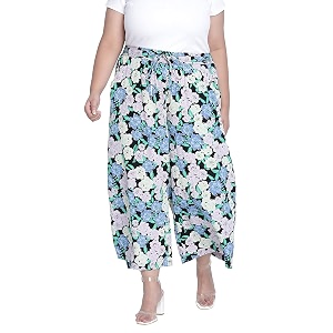 oxolloxo High Wine Floral Print Plus Size