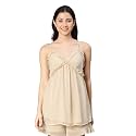 oxolloxo Hooked Printed Ruffled Women Nightwear Top