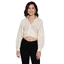 oxolloxo Jovial jwell blueish Women Dobby Crop