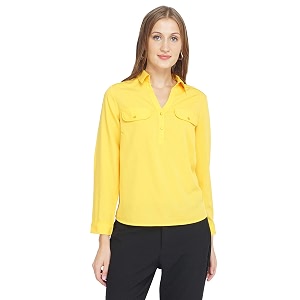 oxolloxo Ruby Red Frilled Womens Top