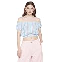 oxolloxo Women's Cotton Striped Top