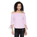 oxolloxo Women39s Off-Shoulder Cotton Striped Top