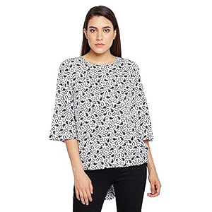 oxolloxo Womens Round Neck Polyester Short Sleeve