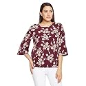 oxolloxo Women39s Round Neck Polyester Short Sleeve