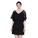 oxolloxo Women39s V-Neck Solid A-Line Nightwear Dress